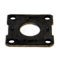(image for) Trailer Brake Mounting Flange 7" 4-Bolt Brakes Round Axle Dexter/Redneck #4-34