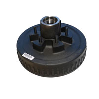 (image for) Trailer Hub/Drum With Races & Studs 6 Bolt On 5 1/2" #42 Spindle 12"X2" Drum 6k Axle Dexter #42656