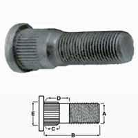 (image for) Trailer Drive In Wheel Stud 1/2"-20 X 1.99" Dexter/Redneck #7-122