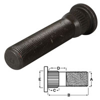 (image for) Trailer Drive In Wheel Stud M22 X 1.5 X 3 15/16'' Dexter/Redneck #7-194