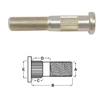 (image for) Trailer Drive In Wheel Stud 1/2-20 X 2.70'' Zinc Dexter/Redneck #7-262-1