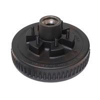 (image for) Trailer Hub/Drum With Races & Studs 6 Bolt On 5.5" #42 Spindle 12" X 2" Drum 5.2k-6K Axle Dexter #8-201-5