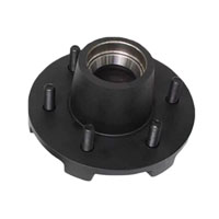 (image for) Trailer Idler Hub With Races & Studs 6 Bolt On 5 1/2" #42 Spindle 2.25" Seal 6k Axle Dexter #8-213-5