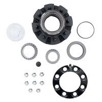 (image for) Trailer 2 Piece Oil Bath Hub/Rotor Complete Hub Assembly 8 Bolt on 6 1/2" 12k Axle Dexter/Redneck #8-214-10UC1