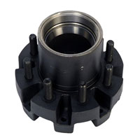 (image for) Trailer 2 Piece Oil Bath Hub/Drum Hub With Races & Studs 8 Bolt On 6 1/2" 10k Axle Dexter #8-214-5