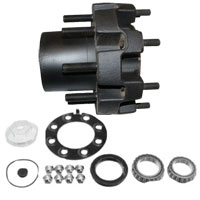 (image for) Trailer 2 Piece Oil Bath Hub/Rotor Complete Hub Assembly 8 Bolt 6 1/2" 10k Axle Dexter/Redneck #8-214-6UC1
