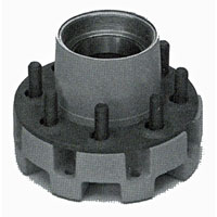 (image for) Trailer 2 Pc Hub/Drum Oil Bath Hub With Studs & Races 8 Bolt On 6.5" 12k Axle Dexter #8-214-8