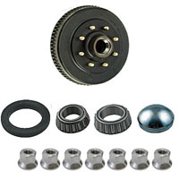 (image for) Trailer Hub/Drum Assembly 8 Bolt On 6 1/2" #42 Spindle 12" x 2" Drum 2 1/4" Seal 5/8" Stud 5.2-7k Axle Dexter #8-219-18UC3