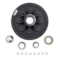 (image for) Trailer Hub/Drum Assembly 8 Bolt On 6.5" 12" X 2" Drum 2.125" Seal 5k - 7k Axle Dexter #8-219-4UC3 & 8-219-4UC3-EZ
