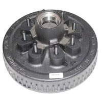 (image for) Trailer Oil Bath Hub/Drum With Races & Studs 8 Bolt On 6.5" #42 Spindle 1/2" Studs 5.2-7k Axle Dexter #8-219-9