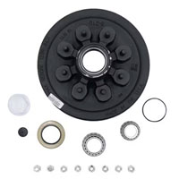 (image for) Trailer Oil Bath Hub/Drum Assembly 8 Bolt On 6.5" #42 Spindle 12" X 2" Drum 2.125 Seal 5.2k - 7K Axle Dexter #8-219-9UC3