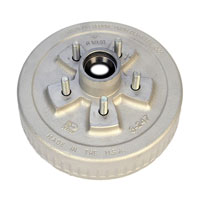 (image for) Marine Trailer Hub/Drum With Races & Studs 5 Bolt On 4.5" 10" X 2.25" Drum 3.5k Axle Dexter #8-247-50
