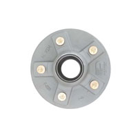 (image for) Marine Trailer Idler Hub With Races & Studs 5 Bolt On 4.5" BT8 Spindle 6.5" Flange 2.2k Axle Dexter #8-258-50