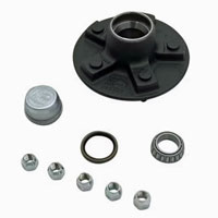 (image for) Trailer Idler Hub Assembly 5 Bolt On 4.5" BTR Spindle 6 1/2" Flange 2.2k Axle Dexter #8-258-5UC1 & 8-258-5UC1-EZ