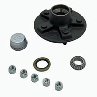 (image for) Trailer Idler Hub Assembly 5 Bolt On 4.5" BT8 Spindle 6 1/2" Flange 2.2k Axle Dexter #8-258BTUC1