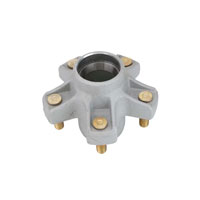 (image for) Marine Trailer Idler Hub With Races & Studs 5 Bolt On 4.5" BT8/BTR Spindle 5 1/2" Flange 2.2K Axle Dexter #8-259-50