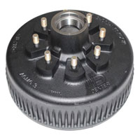 (image for) Trailer Non-ABS Hub/Drum With Races & Studs 8 Bolt on 6 1/2" 12 1/4" X 3 3/8" Drum 9/16" Stud 8k Axle Dexter #8-285-11