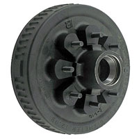 (image for) Trailer ABS Hub/Drum With Races & Studs 8 Bolt 6 1/2" 12 1/4" X 3 3/8" Drum 9/16" Studs Dexter #8-285-13