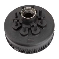 (image for) Trailer ABS Oil Bath Hub/Drum With Races & Studs 8 Bolt On 6 1/2" 12 1/4" X 3 3/8" Drum 5/8" Studs Dexter #8-285-14