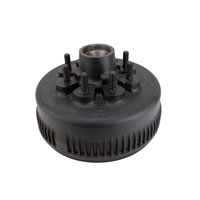 (image for) Trailer ABS Hub/Drum With Races & Studs 8 Bolt On 6 1/2 12 1/4" X 3 3/8" Drum 5/8" Stud 8K Axle Dexter #8-285-15