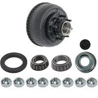 (image for) Trailer Non-ABS E-Z Lube Hub/Drum Assembly 8 Bolt On 6 1/2" 5/8" Studs Cone or Flange Nuts 8K Axle Dexter #8-285-8UC3