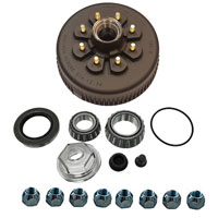 (image for) Trailer Oil Bath Non-ABS Hub/Drum Assembly 8 Bolt On 6 1/2" 12 1/4" X 3 3/8" Drum 9/16" Studs 4.75" Pilot 8K Axle Dexter #8-285-9UC3