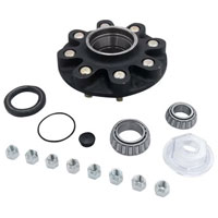 (image for) Trailer Oil Bath Hub Assembly 8 On 6.5" 12 1/4" X 3 3/8" Drum 9/16" Studs 8K Axle Dexter #8-287-14UC1