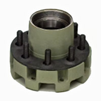 (image for) Trailer 2 Piece Oil Bath Hub/Drum Hub With Races & Studs 8 Bolt On 6 1/2" 9K-10k GD Axle Dexter #8-288-3