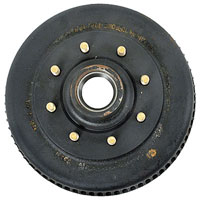 (image for) Trailer Hub/Drum With Races & Studs 8 Bolt On 6.5" 12 1/4" x 2 1/2" Drum 5/8" Studs 7.2k Axle Dexter/Redneck #D008-393-05