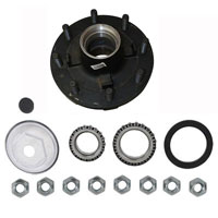 (image for) Trailer 2 Piece Oil Bath Hub/Drum Complete Hub Assembly 8 Bolt On 275MM 15k Axle Dexter/Redneck #8-401-5UC1