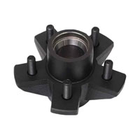 (image for) Trailer Hub With Races & Studs 5 Bolt On 4 1/2" #84 Spindle 3.5K Axle Dexter #84545