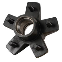 (image for) Trailer Idler Hub With Races & Studs 5 Bolt On 4 3/4" #84 Spindle 3.5K Axles Dexter #845475