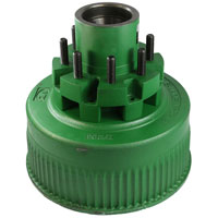 (image for) Trailer 2 Piece Oil Bath Hub/Drum With Races & Studs 8 Bolt On 6 1/2" #160 Spindle 4.88" Pilot 5/8" Stud 12K Axle Rockwell #912865-1