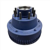 (image for) Trailer Oil Bath Hub/Drum With Races & Studs 8 Bolt On 6 1/2" #99 Spindle 4.88" Pilot 5/8" Stud 10K Axle Rockwell #99865-1PAB