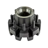 (image for) Trailer 2 Pc Hub/Drum Oil Bath Hub With Studs & Races 8 Bolt On 6.5" Bolt-On Cap 12k Axle Dexter/Redneck #D008-214-28