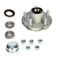 (image for) Marine Trailer Idler Hub Assembly 5 Bolt On 4.5" BT8 Spindle 2.2k Axle Pre-Greased Boxed Trailer Parts Pro #GVH34822545BX