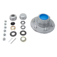 (image for) Marine Trailer Hub Assembly 6 On 5.5" #42 Spindle 2 1/4" Seal 6K Axle Dexter/Redneck #GVH42655BX
