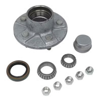 (image for) Marine Trailer Idler Hub Assembly 5 Bolt On 4.5" #84 Spindle 3.5k Axle Trailer Parts Pro #GVH84545UC1 & GVH84545UC1-ZL