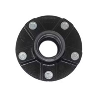 (image for) Trailer Idler Hub With Races & Studs 5 Bolt On 4.5" BT8/BTR Spindle 5 1/2" Flange 2.2K Axle Trailer Parts Pro #H34822545
