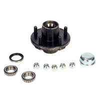 (image for) Trailer Idler Hub Assembly 5 Bolt On 4.5" BTR Spindle 5 1/2" Flange Pre-Greased Boxed Trailer Parts Pro #H34822545BX-116