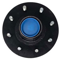 (image for) Trailer Idler Hub With Races & Studs 8 Bolt On 6 1/2" #42 Spindle 2 1/4" Seal 1/2" Studs 5.2-7K Axle Trailer Parts Pro #H42865