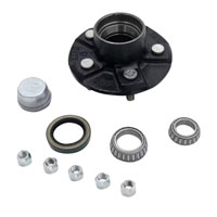 (image for) Trailer Idler Hub Assembly 5 Bolt On 4 1/2" #84 Spindle 3.5k Axle Trailer Parts Pro #H84545UC1 & H84545UC1-ZL