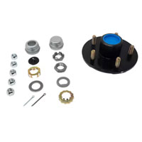 (image for) Trailer Idler Hub Assembly 5 Bolt On 5" #84 Spindle 3.5k Axle Pre-Greased Dexter/Redneck #H84550BX