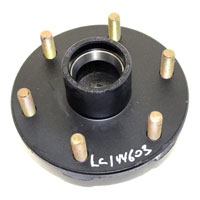 (image for) Trailer Idler Hub With Races & Studs 6 Bolt On 5.5" #84 Spindle 3.5K Axle Trailer Parts Pro #H84655