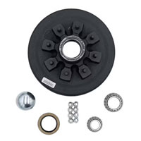 (image for) Trailer Hub/Drum Assembly 8 Bolt On 6.5" #42 Spindle 12" X 2" Drum 2/14" Seal 1/2" Studs 5.2-7k Axle Trailer Parts Pro #HD42866UC3 & HD42866UC3-ZL