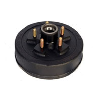 (image for) Trailer Hub/Drum With Races & Studs 5 Bolt On 4.5" #84 Spindle 10" X 2.25" Drum 3.5k Axle Trailer Part Pro #HD84546