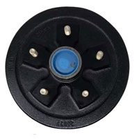(image for) Trailer Hub/Drum With Races & Studs 5 Bolt On 5.5" #84 Spindle 3.5k Axle Trailer Parts Pro #HD84557