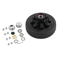 (image for) Trailer Hub/Drum Assembly 8 Bolt On 6.5" #42 Spindle 1/2" Studs 2 1/4 Seal 5.2k - 7K Axle Dexter #K08-219-1G
