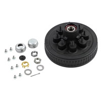 (image for) Trailer Hub/Drum Assembly 8 Bolt On 6.5" #42 Spindle 9/16" Studs 2 1/4 Seal 5.2k - 7K Axle Dexter #K08-219-2G