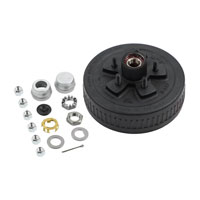 (image for) Trailer Hub-Drum Assembly 5 Bolt On 4.5" #84 Spindle 10" X 2.25" Drum 3.5 Axle Pre-Greased Dexter #K08-247-1G